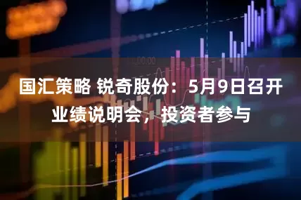 国汇策略 锐奇股份：5月9日召开业绩说明会，投资者参与